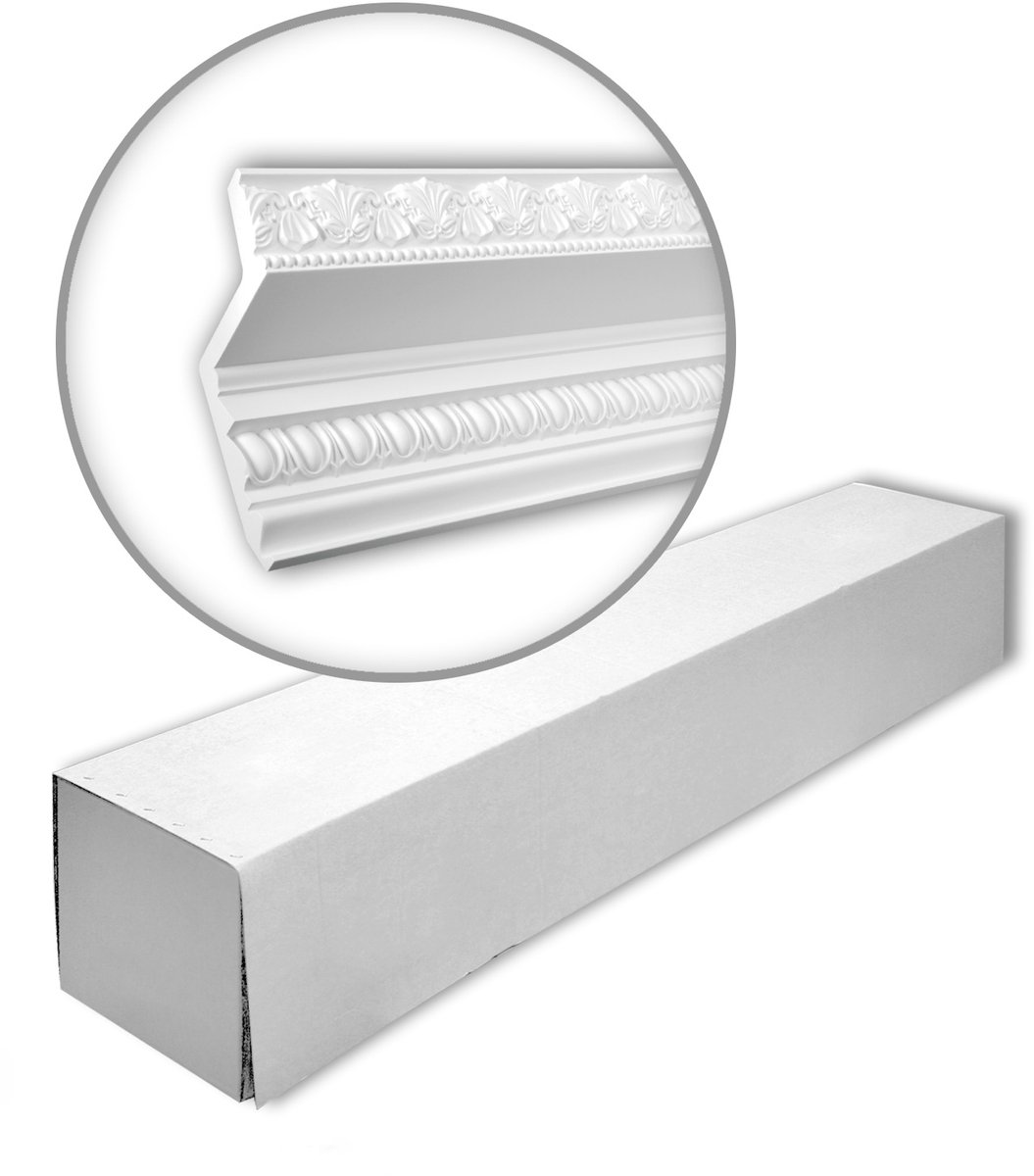 Profhome 150137 1 doos 4 stukken Kroonlijst 8 m
