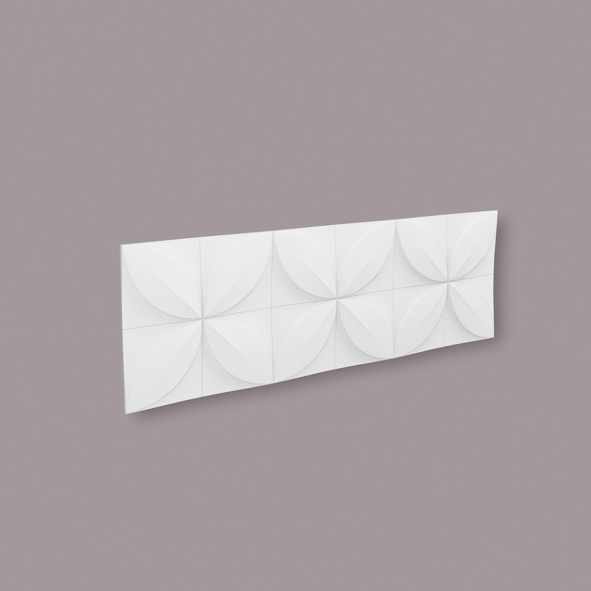 3d muurpaneel NMC FLOWER ARSTYL Noel Marquet Wandpaneel Sierelement modern design wit 0,43 m2