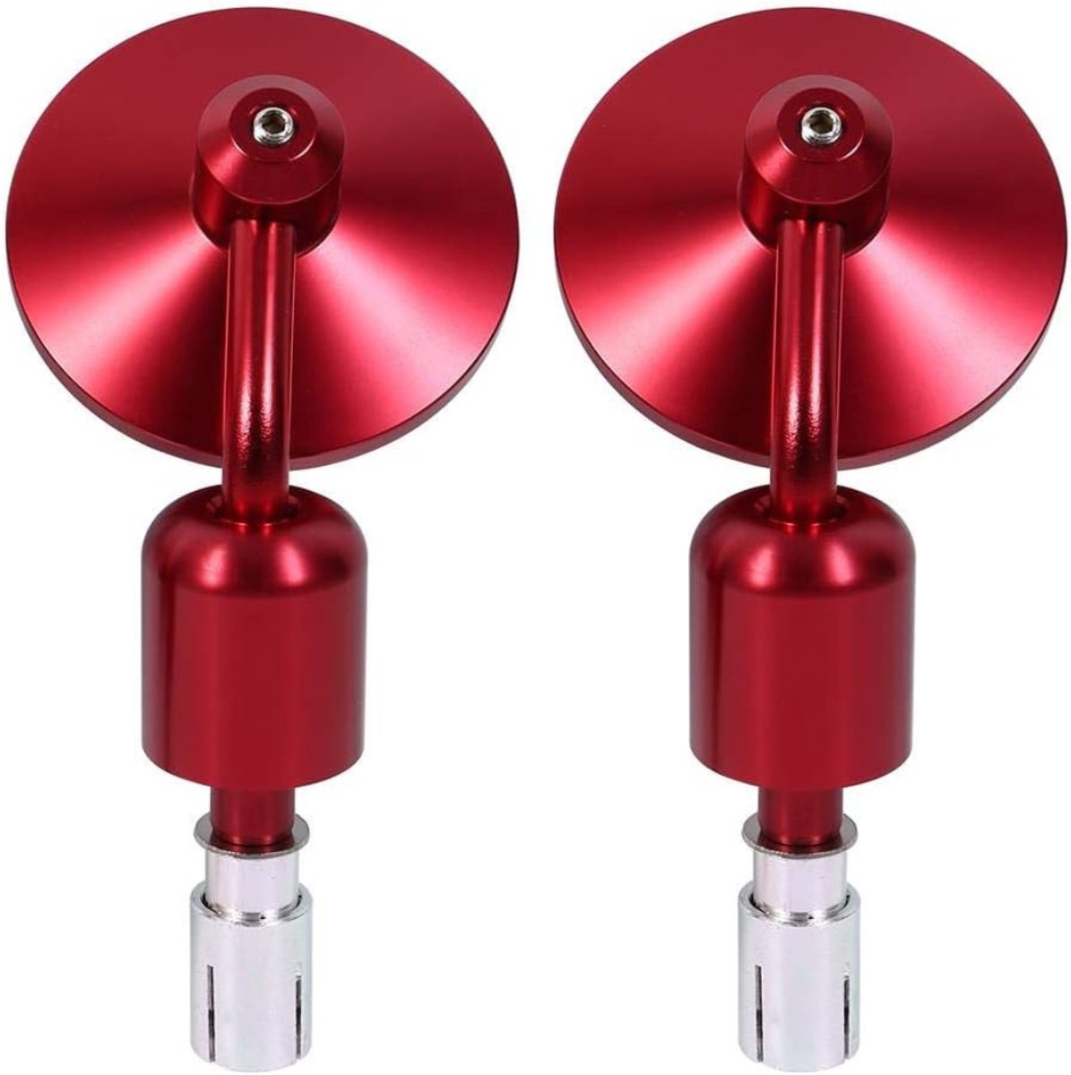 Nexvo® Bar End Spiegels - Fietsspiegel - Motor Spiegels- Rood - 15cm  × 9cm  ×  3cm
