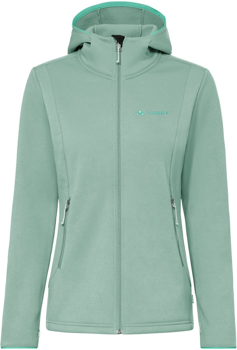 VAUDE Idris fleece hoody, fleecejas, dames outdoor sportjasjes, niet waterdicht, niet winddicht, fleece, capuchon, regular fit