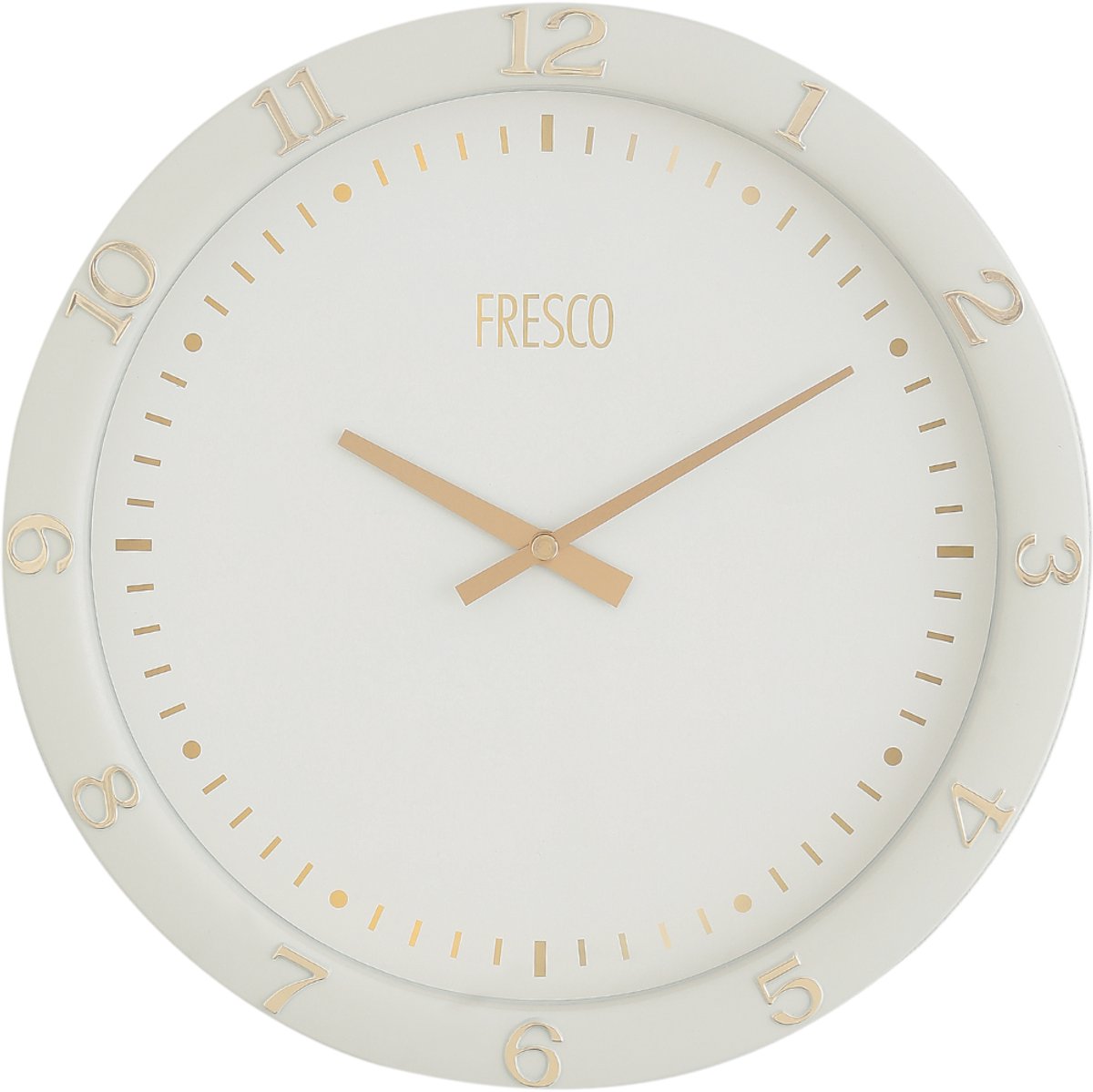 Fresco Wandklok 30 cm Off White - Stille Wandklok - Moderne Wandklok