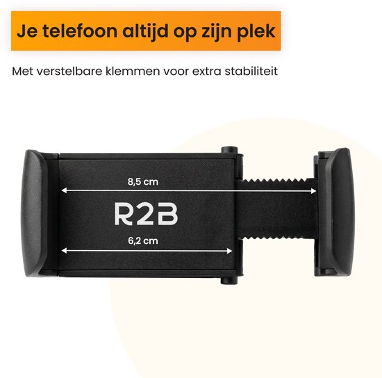 R2B Telefoonhouders Auto - Ventilatierooster - GSM Houder Auto - Mobiel Houder Auto - Autohouder - Telefoonhouder Auto - Telefoon Houder - Auto Telefoonhouder - Phone Holder Car