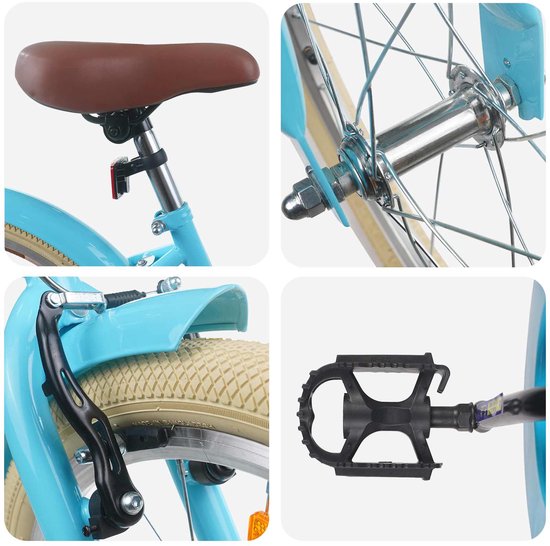 vidaXL - Kinderfiets - 22 - Inch - voor - 7-12 - jaar - oud - Lichtblauw van VidaXL — afbeelding 4