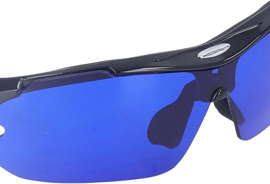 Zonnebril voor het Zoeken van Golfballen, Gepolariseerde Bril met Blauwe Lens - Rond Sportstijl - Opbergtas - Heren/Dames - Golfcadeau. van Merkloos — afbeelding 3