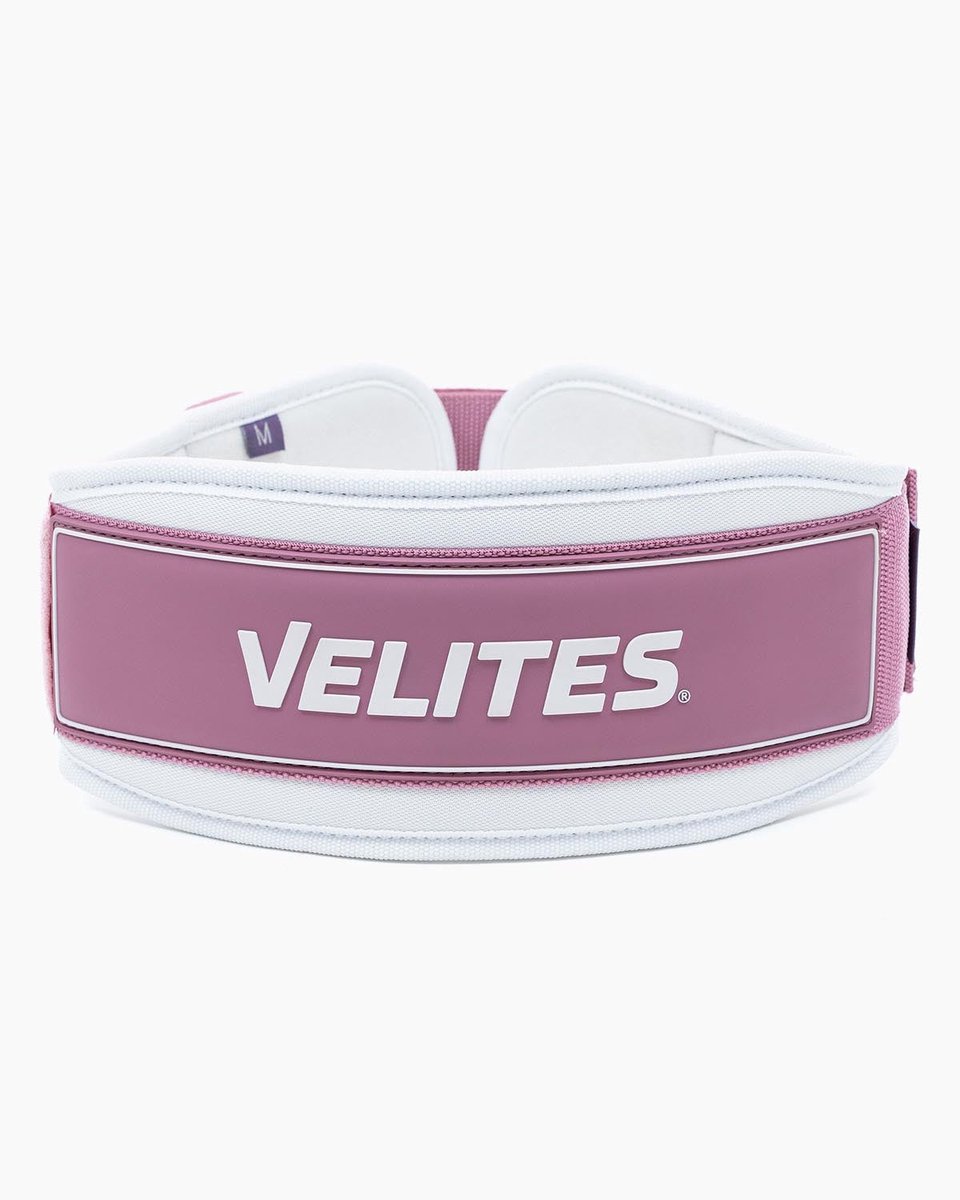 Velites Gewichthefriem – Lifting Belt voor Fitness, CrossFit & Powerlifting – Ergonomische Steun, Comfort & Stabiliteit – Light Pink – Maat L