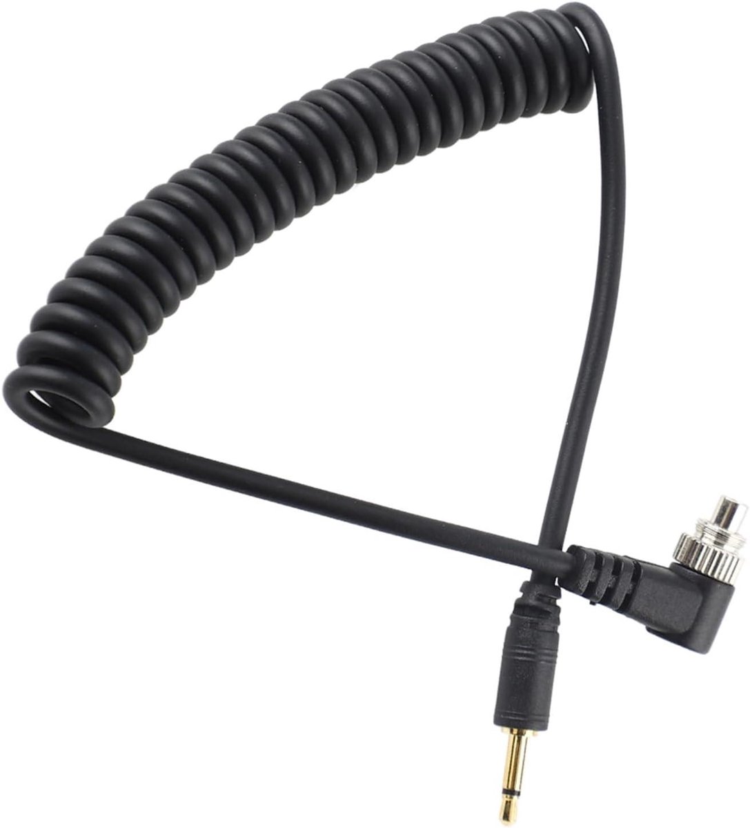 Lange pc-sync-verlengkabel voor camera's en flitser - 2,5 mm, met schroefdop