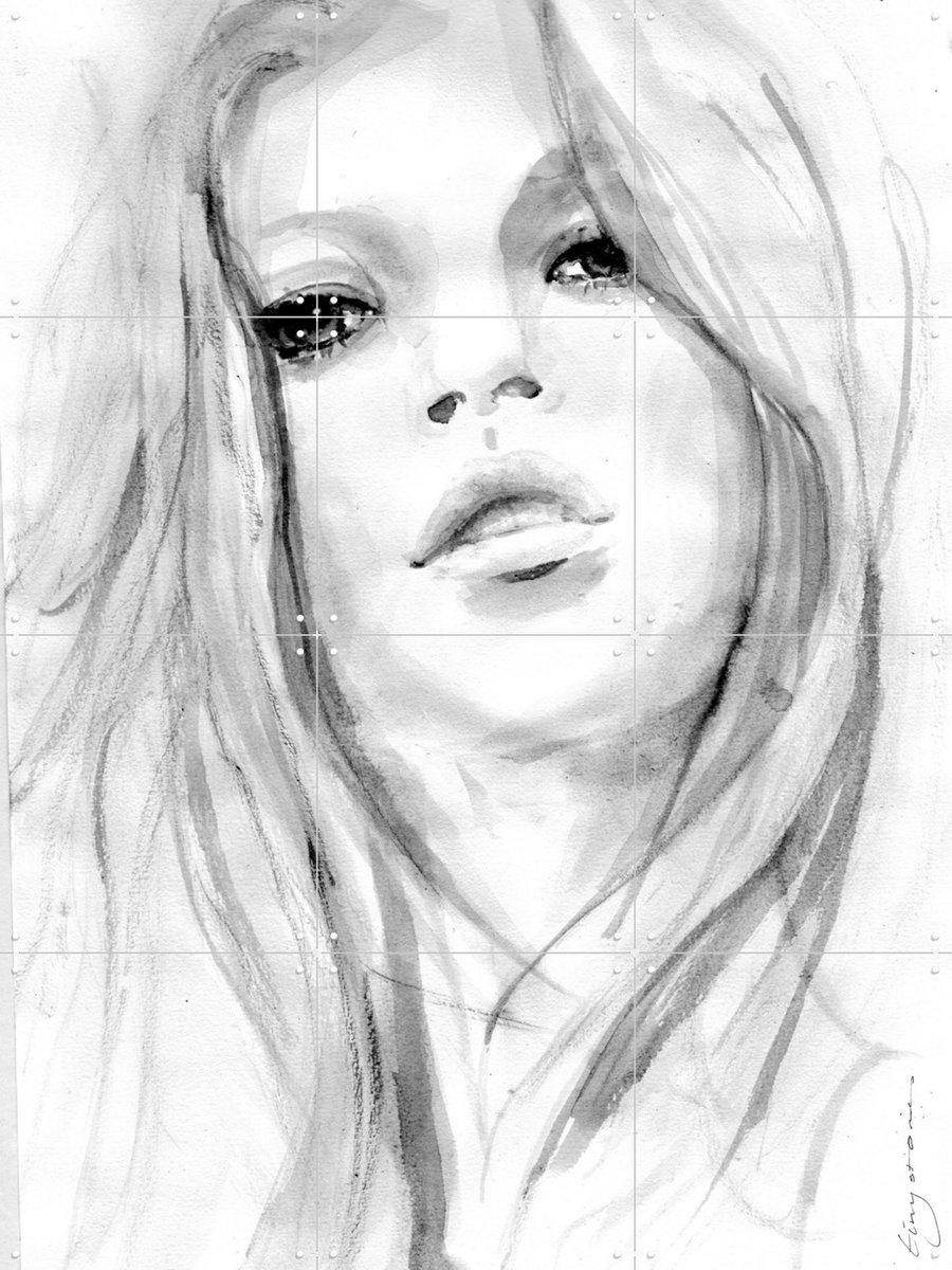 IXXI Breeze, Tiny Stories - 60 x 80 cm - Gratis ophangtool - Grote wanddecoratie en posters - Aquarel, Tekeningen, Illustraties, Line art, Slaapkamer