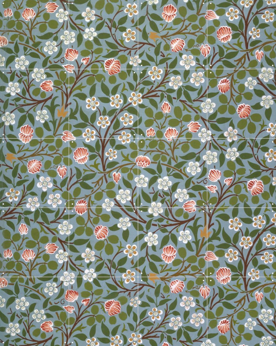 IXXI Clover, Victoria and Albert Museum - 80 x 100 cm - Gratis ophangtool - Grote wanddecoratie en posters - Klassiek, Vintage, Kleurrijk, Art
