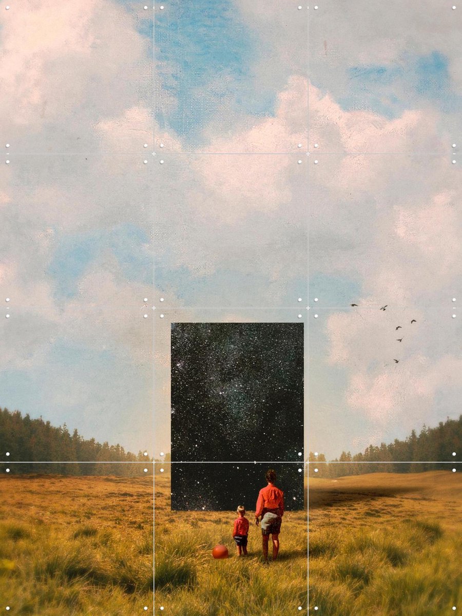 IXXI Son this is the Universe, Fran Rodriguez - 60 x 80 cm - Gratis ophangtool - Grote wanddecoratie en posters - Abstract, Digitale Kunst