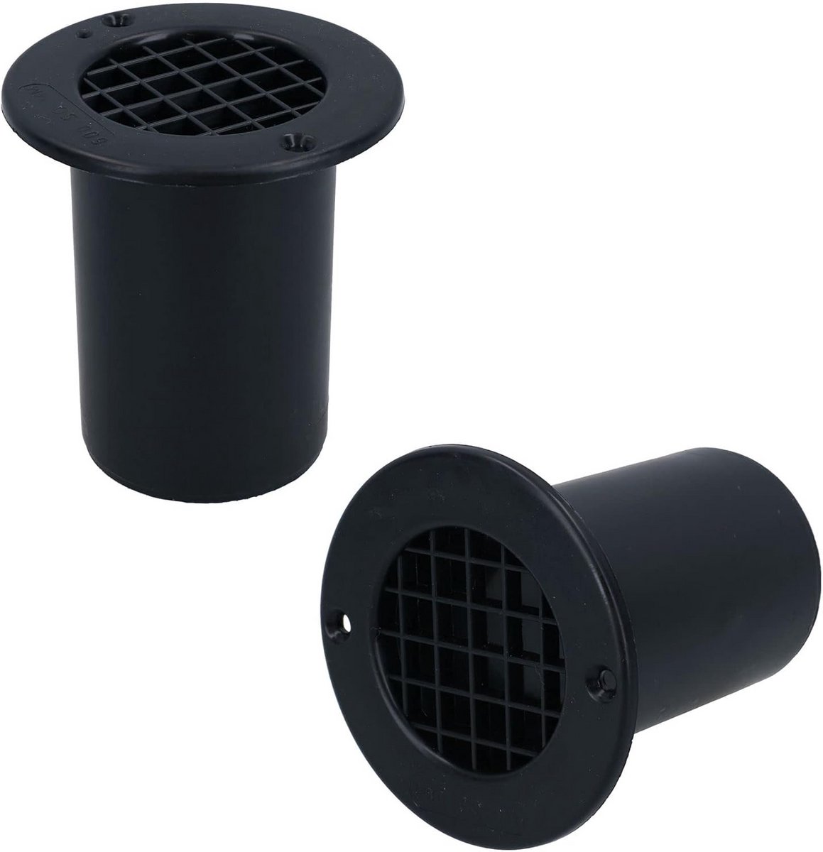 Set van 2 Gasuitlaatventilatoren 75mm voor Caravan en Camper