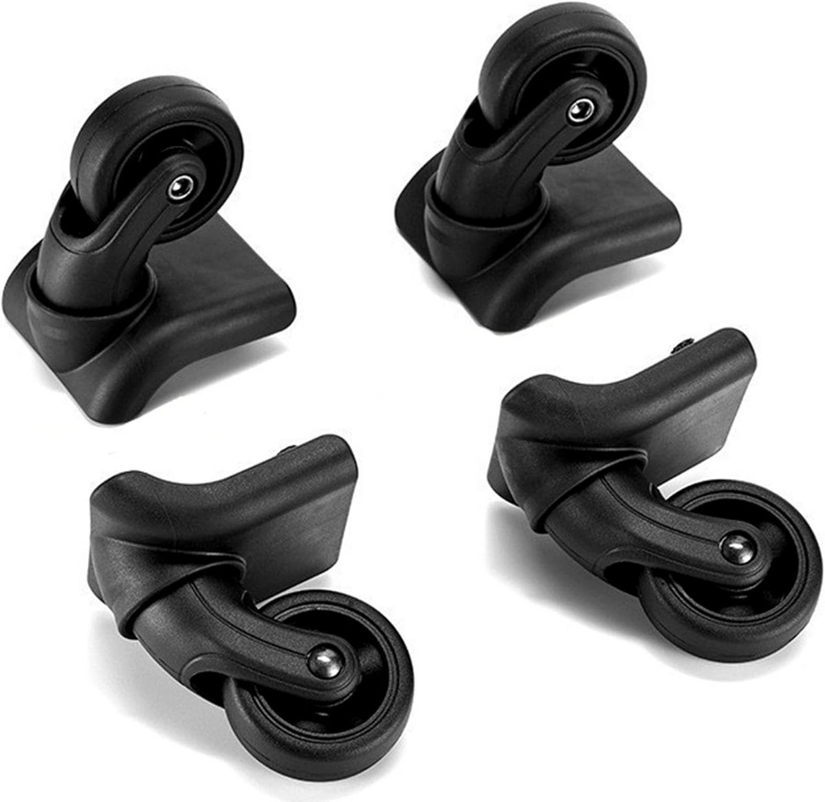4 Stuks Zwenkwielen Vervangend voor Trolleys en Bagage 50 mm