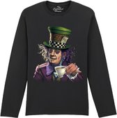 Alice in Wonderland Mad Hatter The Coloured House Longsleeve T-shirt M