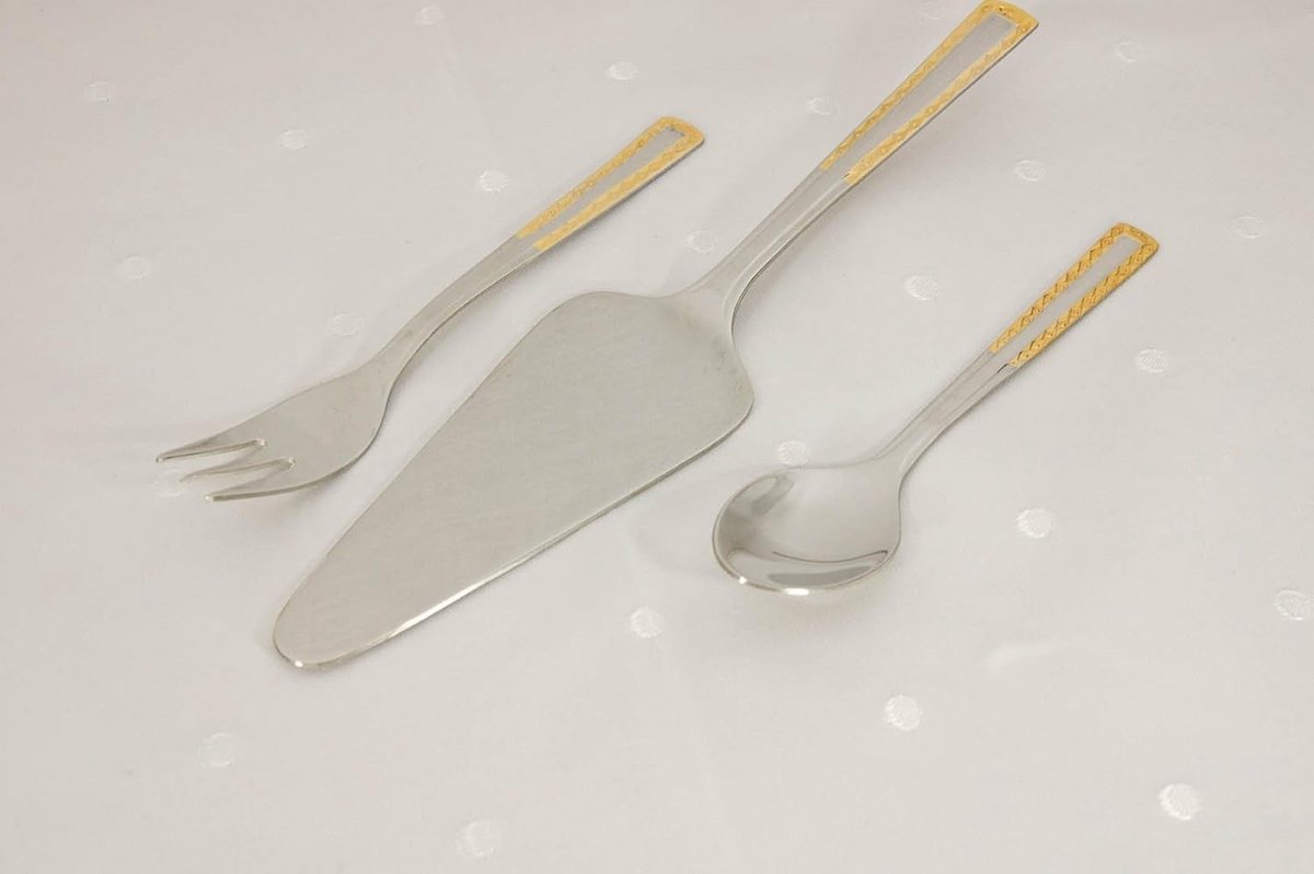 Taartschep met Gouden Diamantpatroon