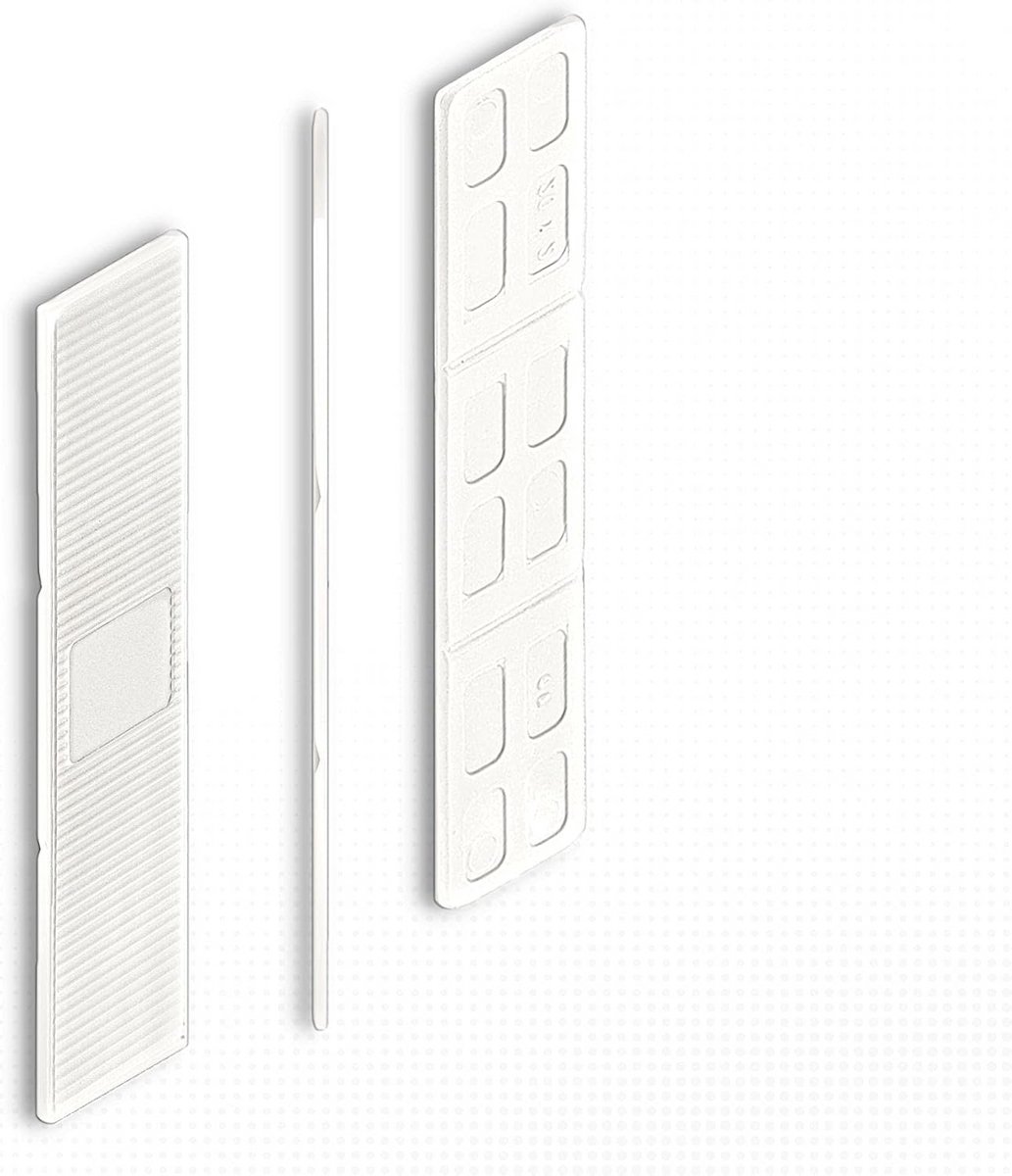 300x Kunststof Wiggen 1mm - Beglazingsblokken, Afstandshouders en Nivelleerblokken