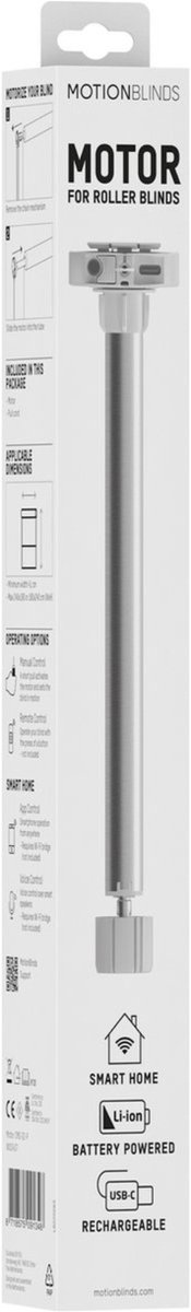 Motionblinds Rolgordijn Motor CMD-02-P – Slimme Elektrische Motor – Geschikt voor Motionblinds