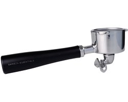 Portafilter Dubbele Uitloop - Silvercrest - 51mm - Zwart - RVS - Portafilter 51mm - Portafilter - Filterdrager – Delonghi Koffiemachine – Piston – Espressomachine - Barista Essentials