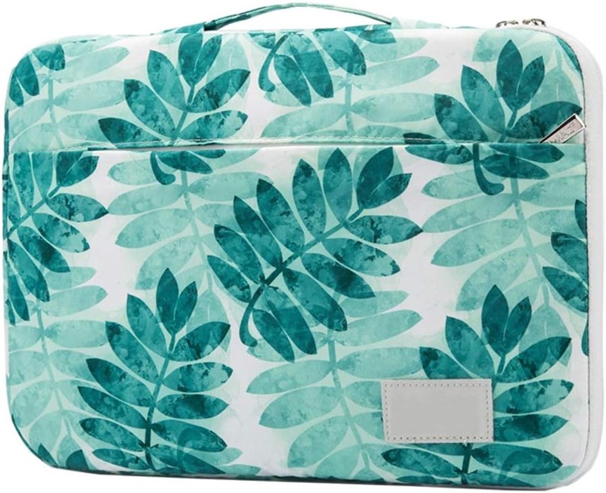 Laptop Sleeve - Notebook Tas - Veilig Vervoer - Waterdicht Ontwerp - 14 inch - Blad Banaan