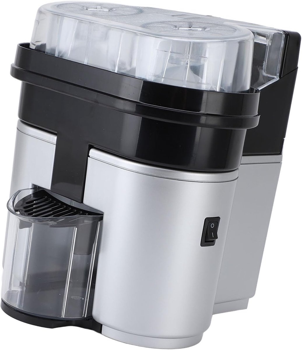 Elektrische Citruspers Sapcentrifuge Machine Snel Sap Maken Dubbele Hoge Efficiëntie 28x26x26 cm Zilver