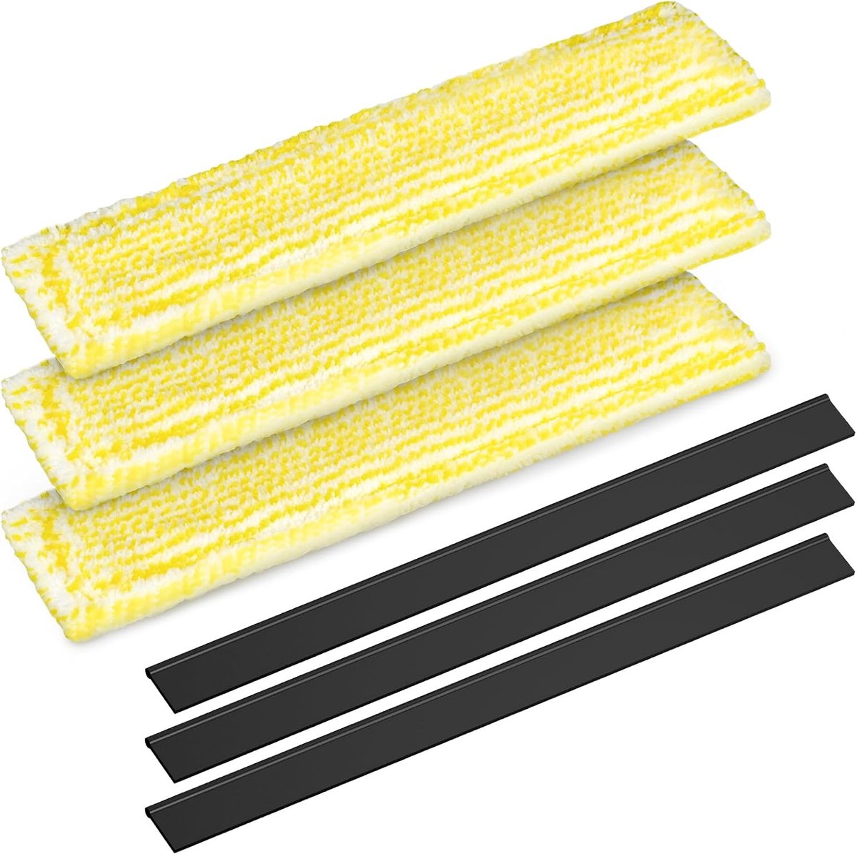 Reserveonderdelen Raamreiniger - Wisserbladen Pads - Streeploos Ramen - Set van 6 - 280mm