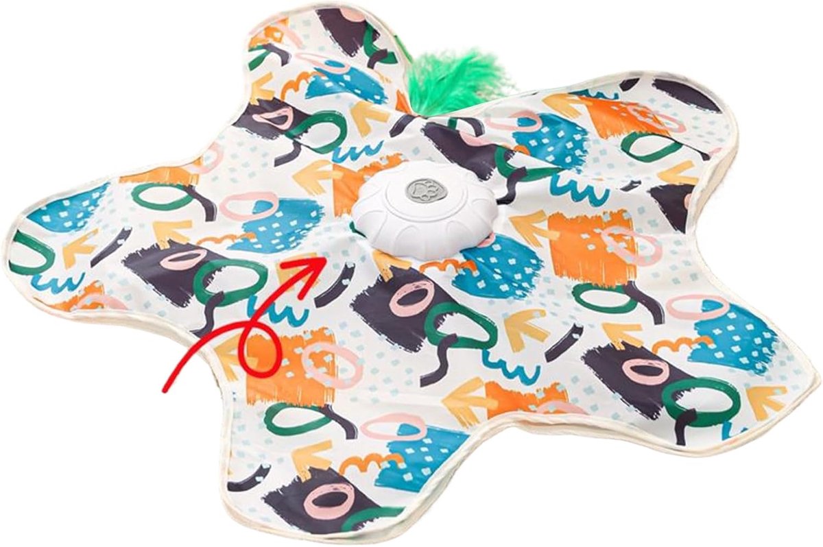 Kattenspeelmat Automatisch - Interactief Speelgoed - Stimuleert Beweging - Drie Speelmodi - 30x30x5 cm