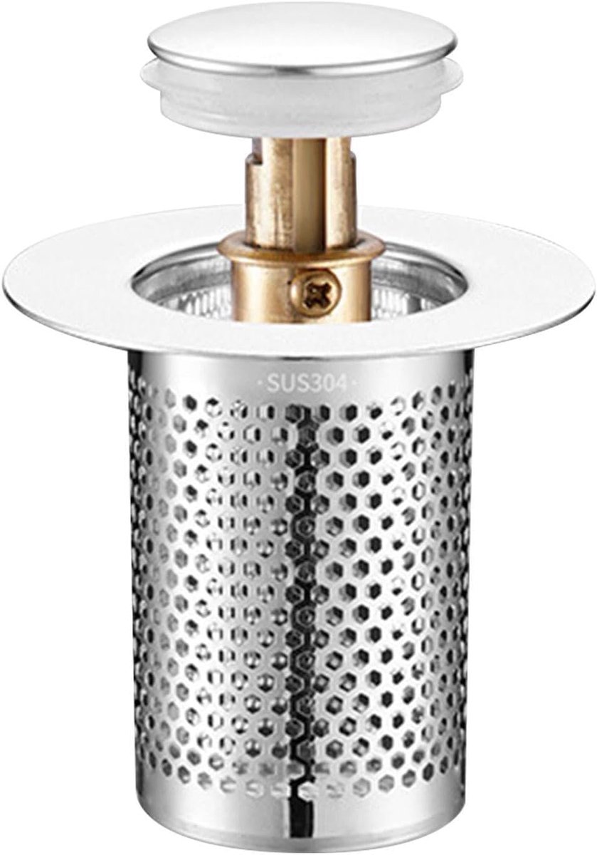 Afvoer Stopper - Douche Plug - Voorkomt Verstopping - Met Haarvanger - Veelkleurig