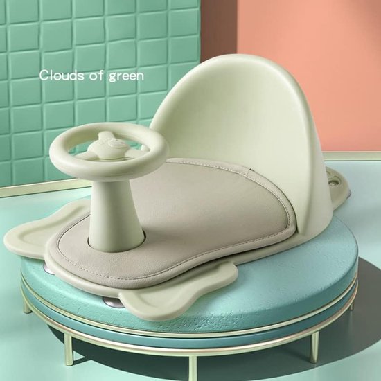 Kinder Badstoel - Baby Douchestoel - Veilig Baden - Sterke Zuignappen - 40x30x19 cm - Groen van Kinder — afbeelding 2