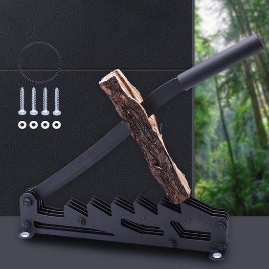 Houtklover Handmatig - Brandhout Kliefijzer - Snel Hout Klief - Draagbaar Ontwerp - 50 gram - Zilverkleurig — afbeelding 2