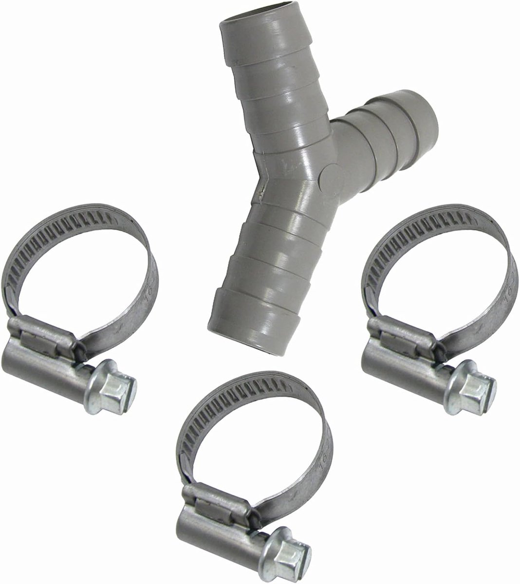 Universele Slang Set - Afvoer Y-stuk - Wasmachine Reparatie - Inclusief Clips - 17-19 mm