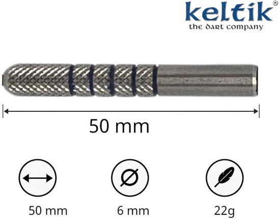 Steeldart Dartpijlen Keltik The Lance 22 g - 80% Wolfraam van Merkloos — afbeelding 5