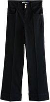 Next - Dames - Jeans met hoge taille, stretch en wijde pijpen - Zwart