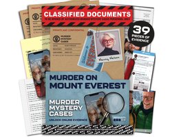 Moordspel - Mysteriespel Volwassenen - Cold Case Oplossen - Inclusief 39 Bewijsstukken - 35 x 1 cm