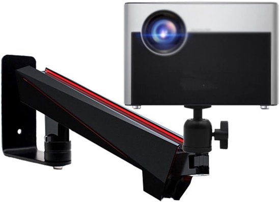 Beamer muurbeugel wit verstelbaar universeel projector plank stevige metalen houder voor home cinema