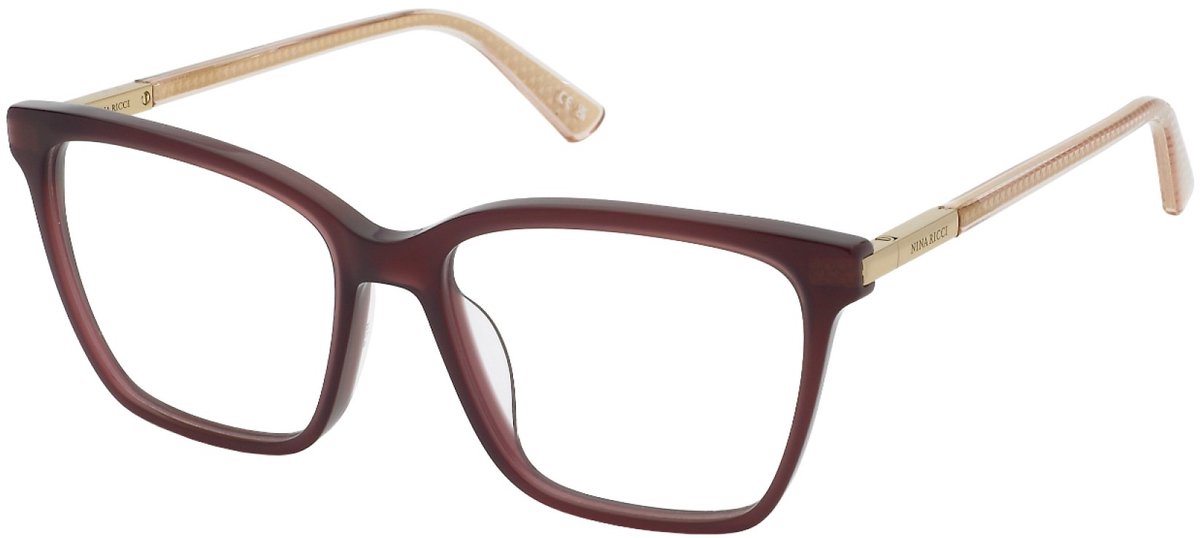 Nina Ricci VNR387 Vinaccia opalino lucido 54/16/135 WOMAN Brilmonturen