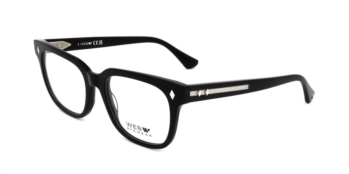 Web WE5397 Shiny black 54/18/150 UNISEX Brilmonturen