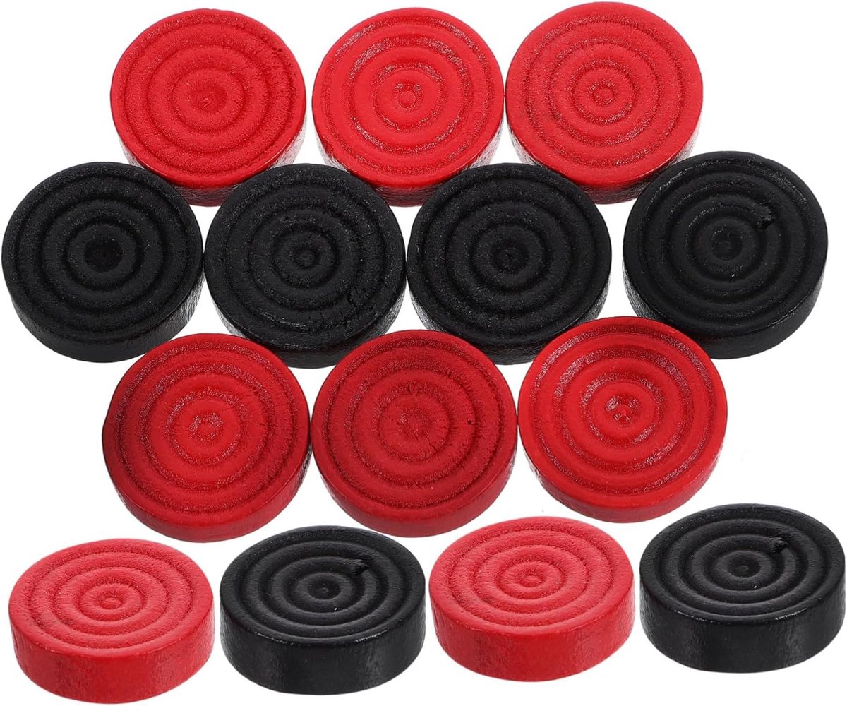 Houten Schijven - Damstukken Speelstenen - Bordspellen Spelen - Rond Ontwerp Makkelijk Vast - 2.8cm Diameter - Diverse Kleuren