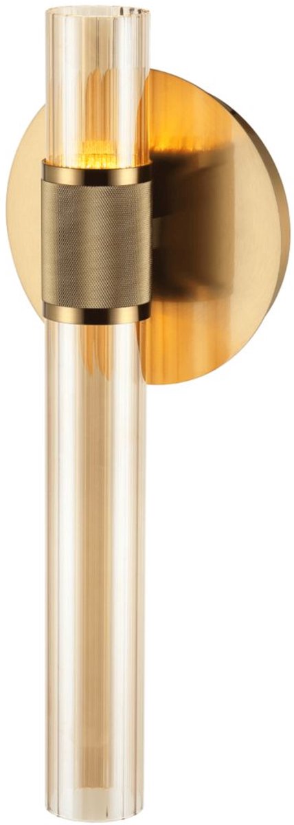 Kosilum - Cyllia - Wandlamp - Amber en messing - Metaal en glas