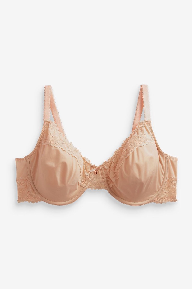 Next Dames - Minimaliserende DD+ beha met volledige cups - Naturel Praline Nude