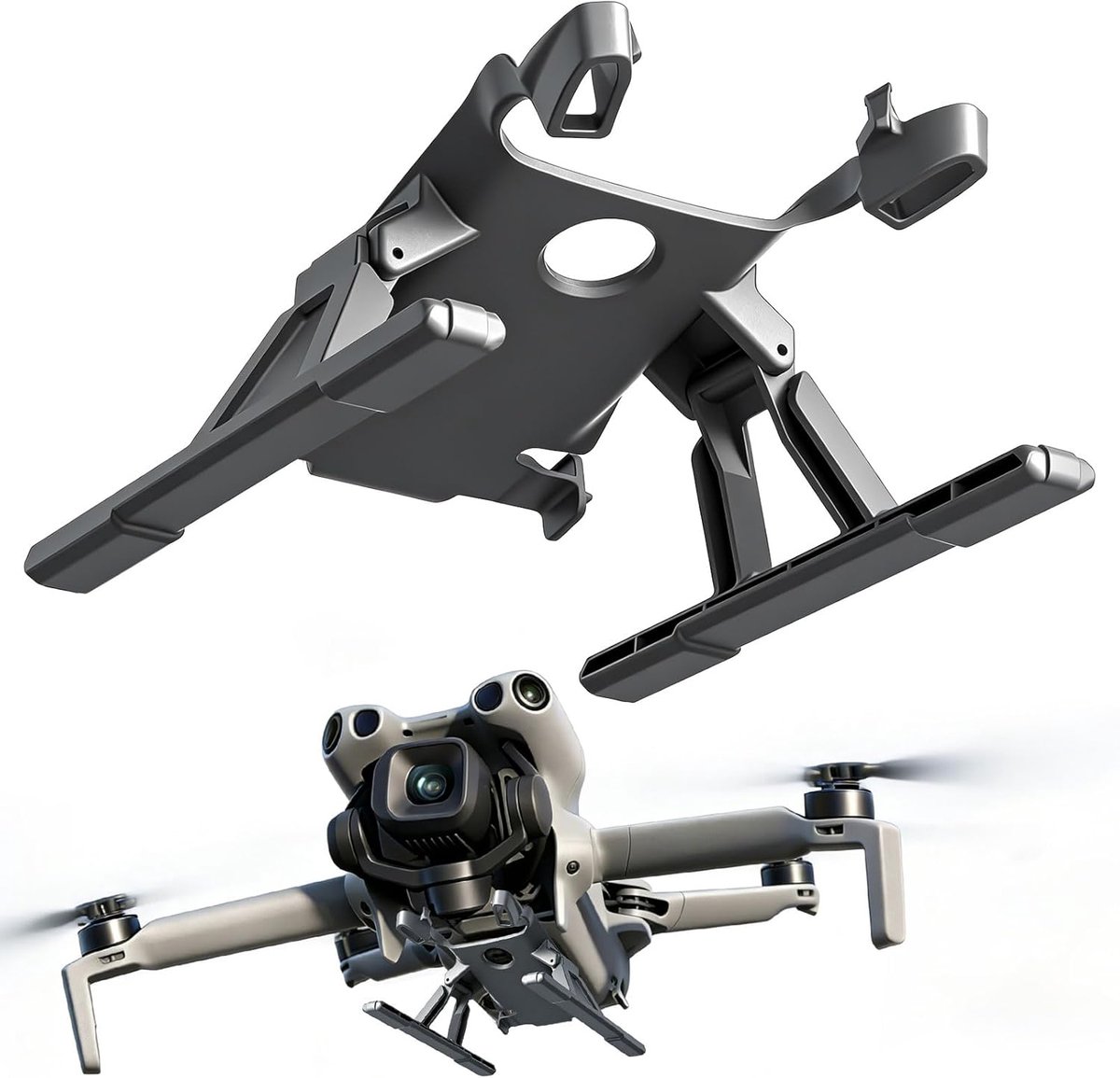 Landingsgestel Drone - Opvouwbare Poten - Drone Bescherming - 25mm Hoger - 11 gram - Grijs