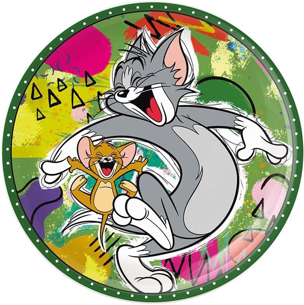 Dessertbord - Gebaksbordje - Voor taart - Magnetronbestendig - 19 cm diameter - Meerkleurig