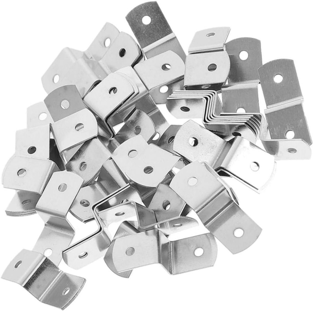 Fotolijm Clips - Canvas Beugels - Lijsten Ophangen - Z-Vorm Ontwerp - 3.3cm Lengte - Zilver