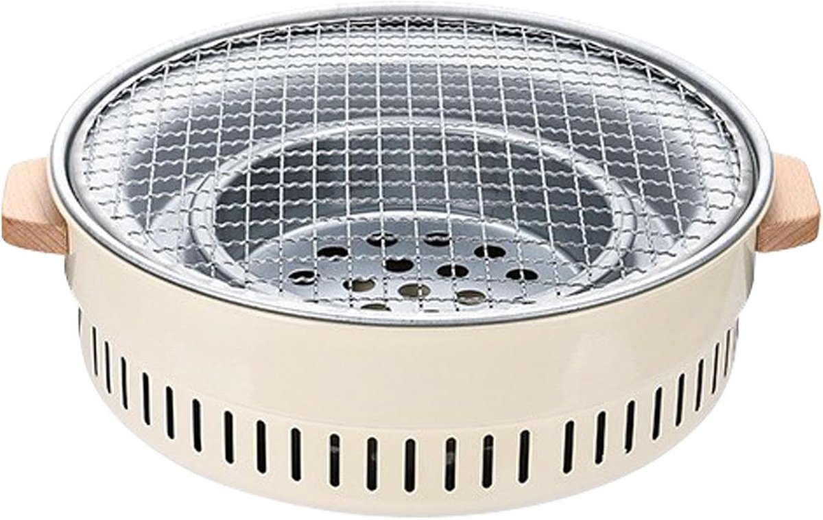 Kleine Houtskoolgrill - Draagbare BBQ - Buiten Koken - Water Toegevoegd - 31 x 10 cm