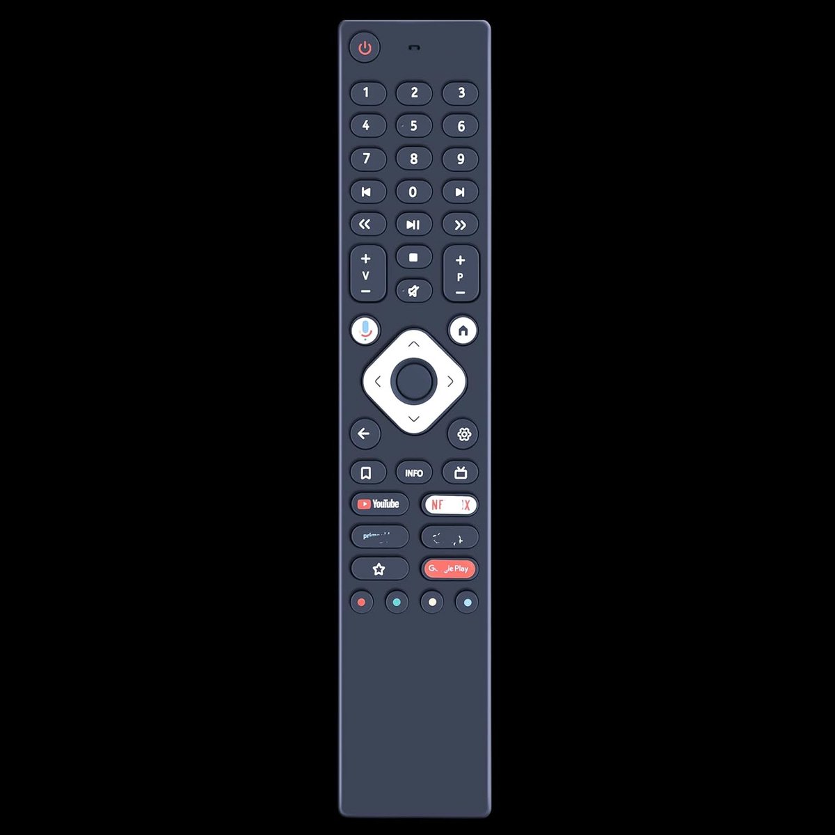 Afstandsbediening Box - Media Speler Controller - Streamen Navigeren - Directe Koppeling - 13.5 cm Lengte - Zwart