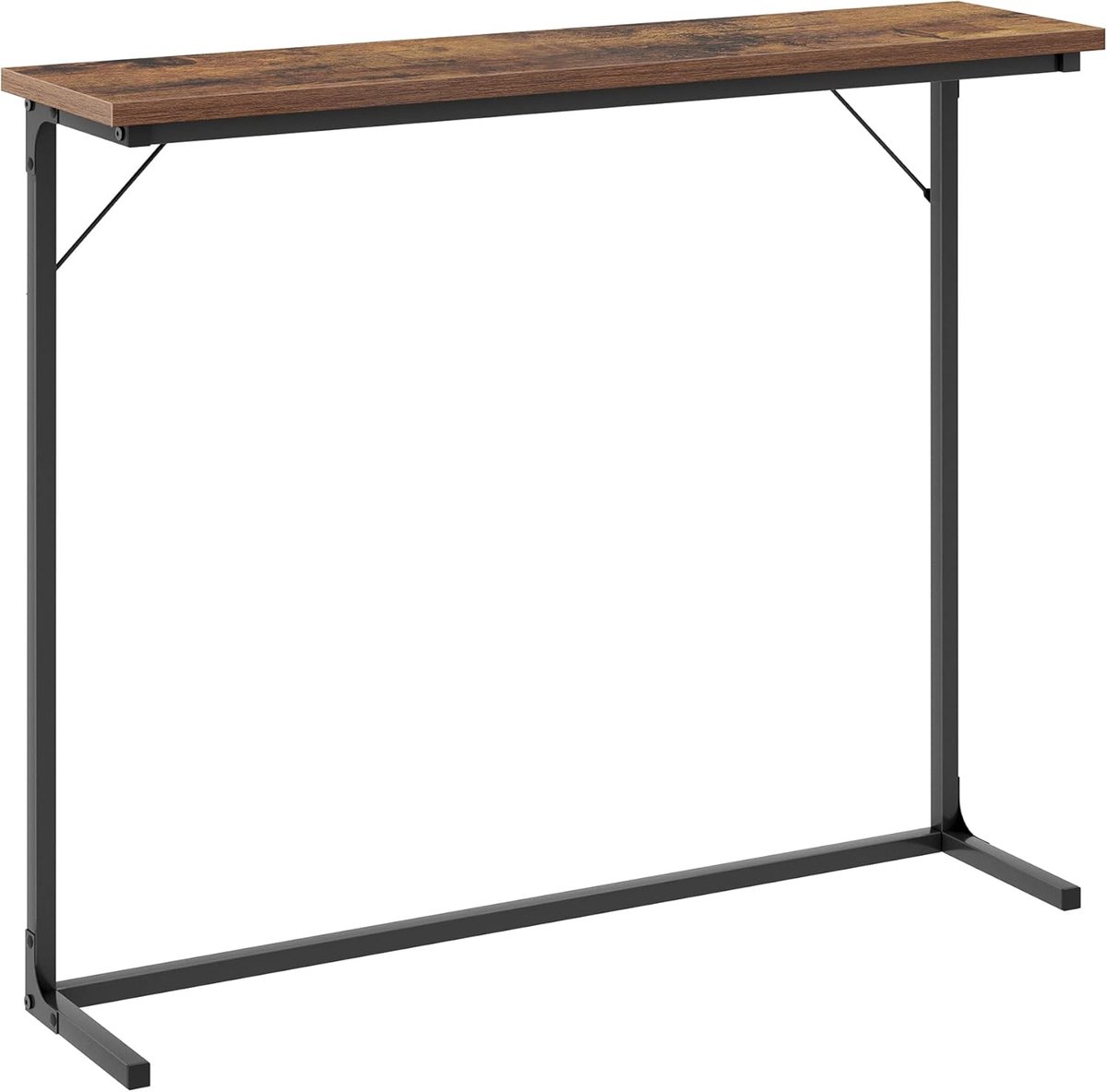Smalle bijzettafel - Entree tafel - Woonkamer decoratie - Stabiele constructie - 100 x 24 x 80 cm