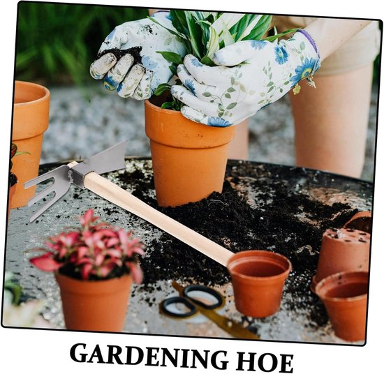 Hand Schoffel Tuin - Tuin Gereedschap - Planten Verzorgen - Tweekoppig Ontwerp - 32 cm Lengte - Zoals Getoond — afbeelding 5