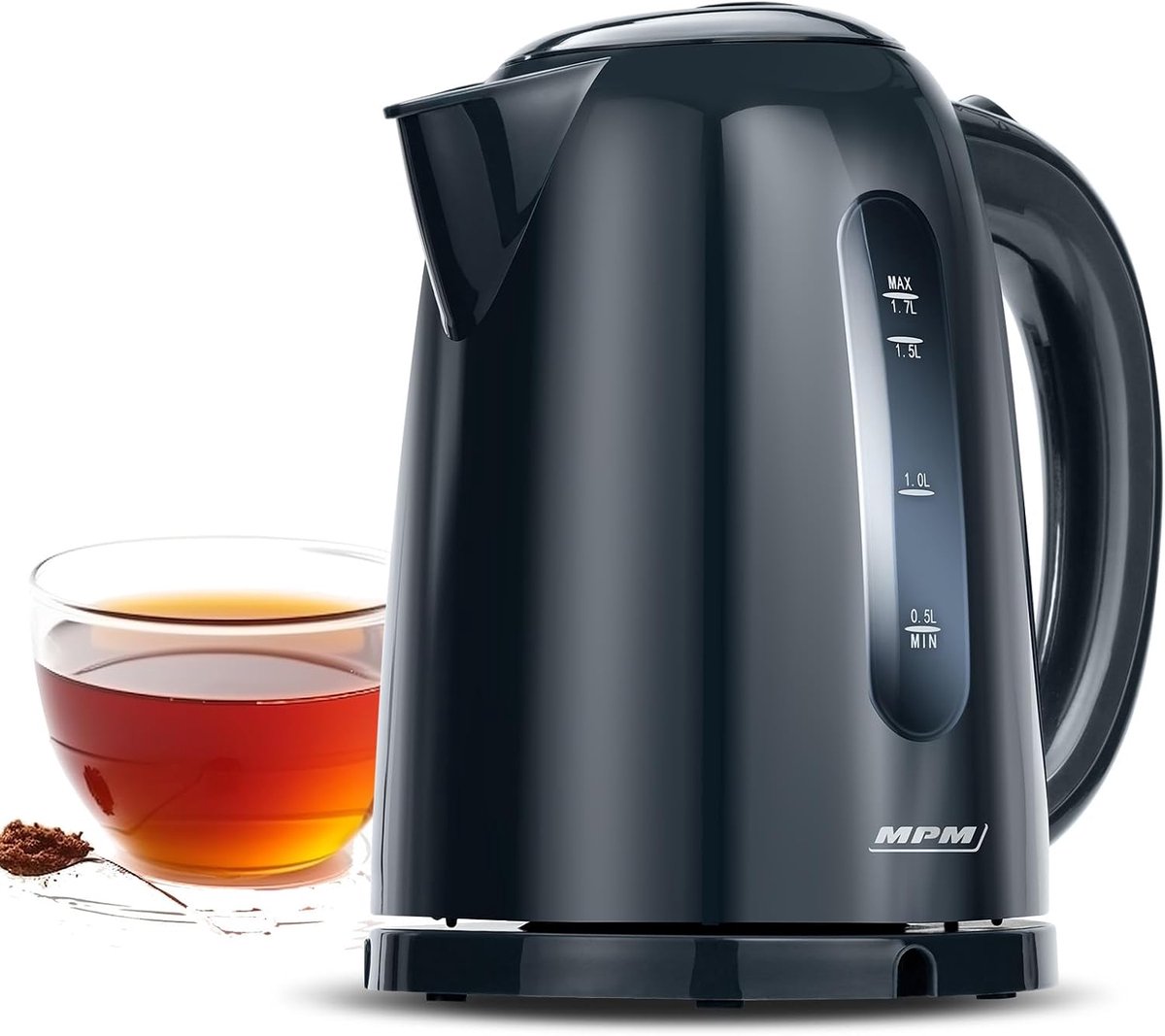 Elektrische Waterkoker - Snel Water Koken - Warme Dranken - Automatische Uitschakeling - 17 Liter Capaciteit - Zwart