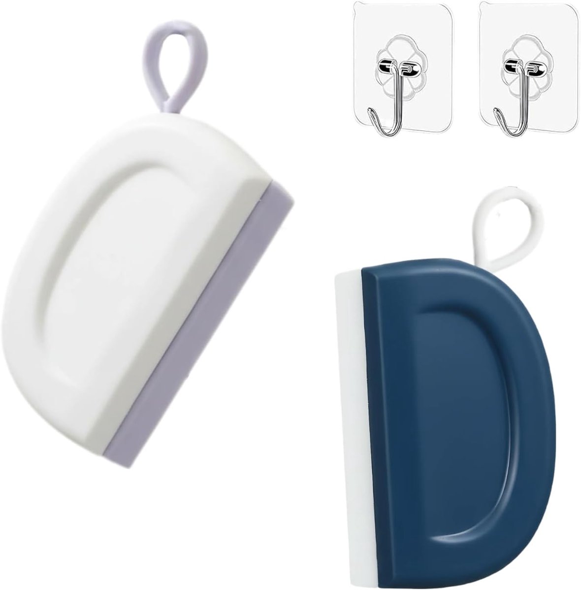 Raamwisser - Set van 2 - Kleine raamwisser - Raamwisser - Met 2 zelfklevende haken - Reini