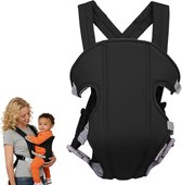 Babydrager Pasgeboren - Draagdoek Baby - Veilig Dragen - Verstelbaar Gewicht - 20 x 23 x 26 cm - Zwart