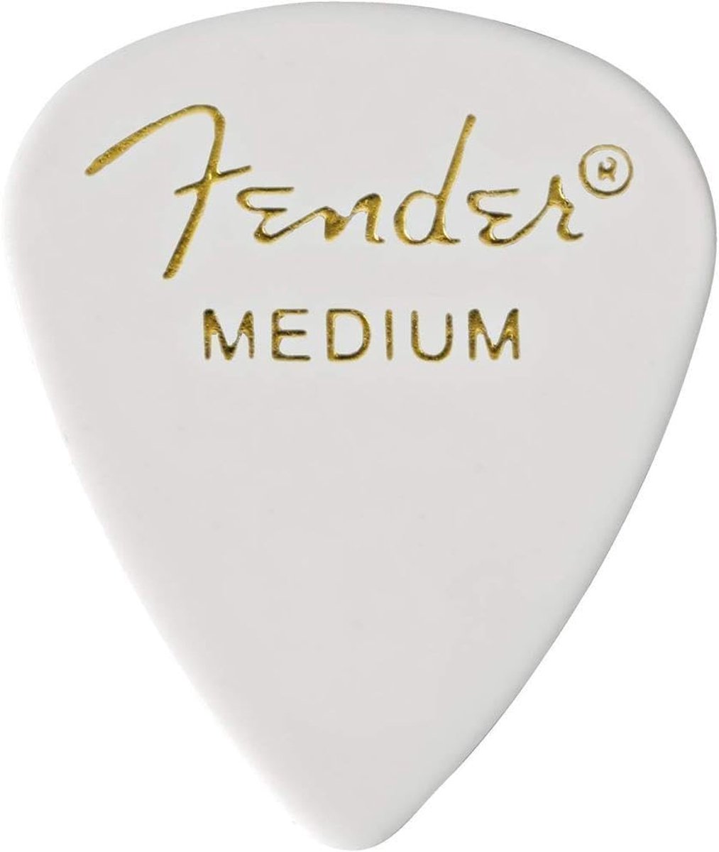 Gitaar Plectrums - Dunne Plektra - Muziek Spelen - Klassieke Vorm - 12 Stuks - Wit
