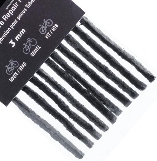 Fietsreparatieset - Tubeless pluggen - Banden repareren - Anti-lek technologie - 3mm diameter van Merkloos — afbeelding 2