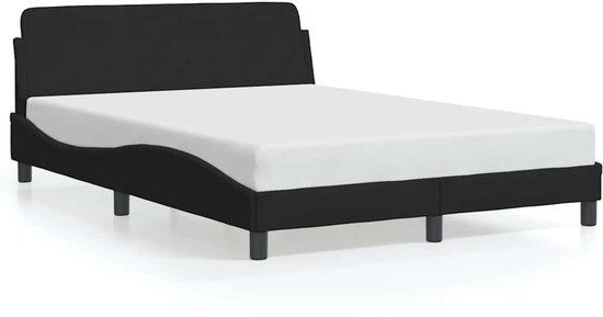 vidaXL-Bedframe-met-hoofdeinde-fluweel-zwart-120x200-cm